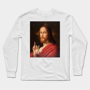 Hippie Gives The Finger Long Sleeve T-Shirt